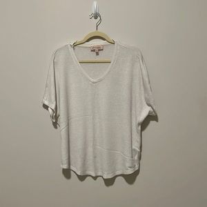 White Waffle T shirt 